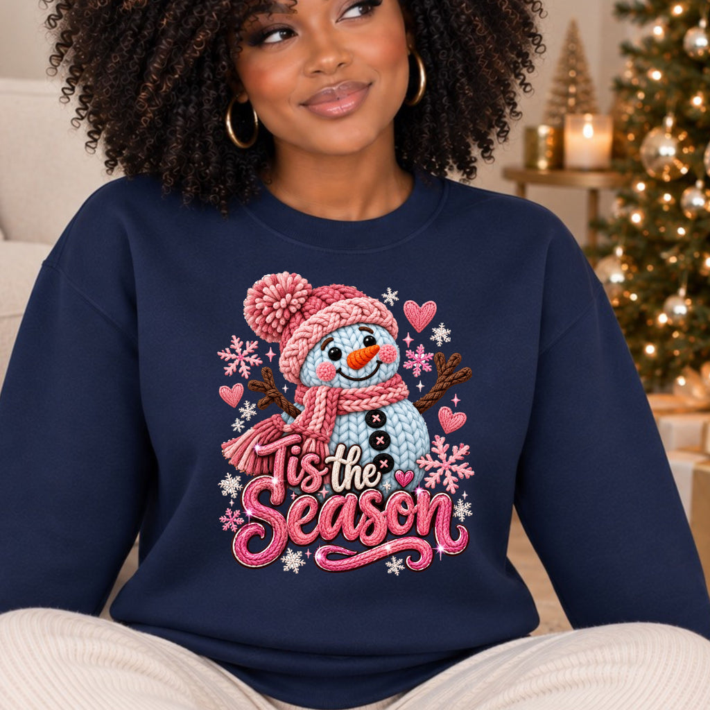 Knitted Snowman Tis the Season Sweatshirt